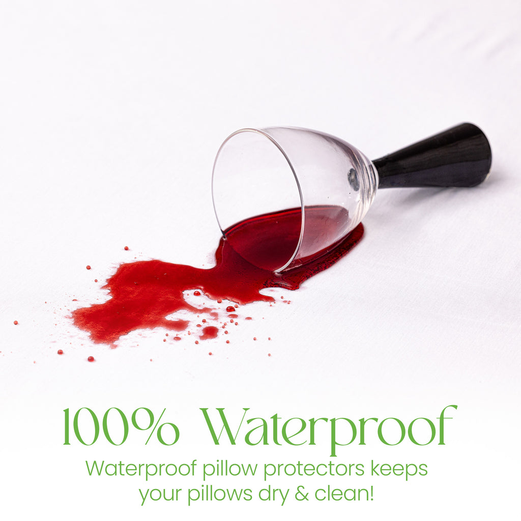 Bamboo Pillow Protectors with Zip Standard Size 48 x 74 cm