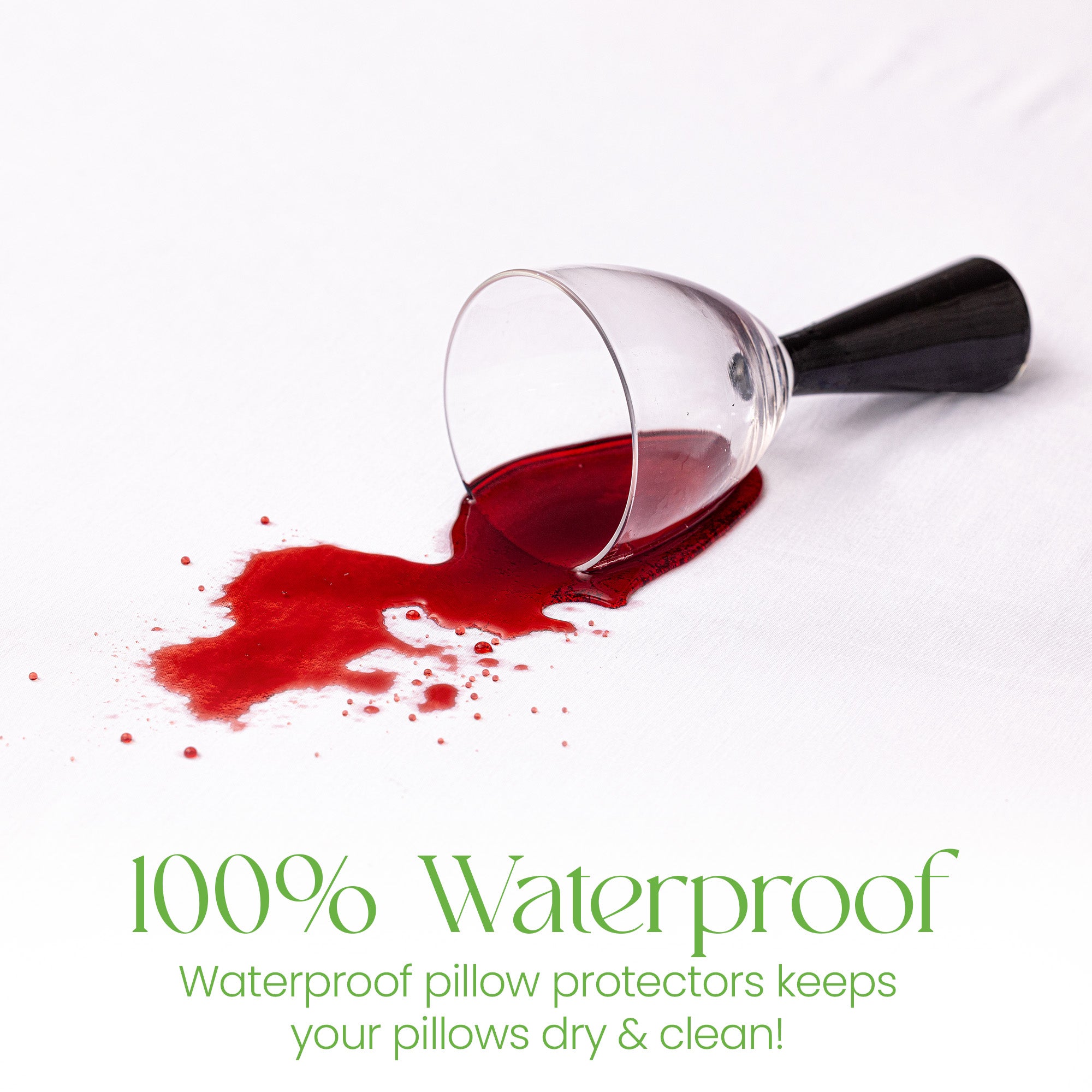 Bamboo Pillow Protectors with Zip Square Size 50 x 80 cm