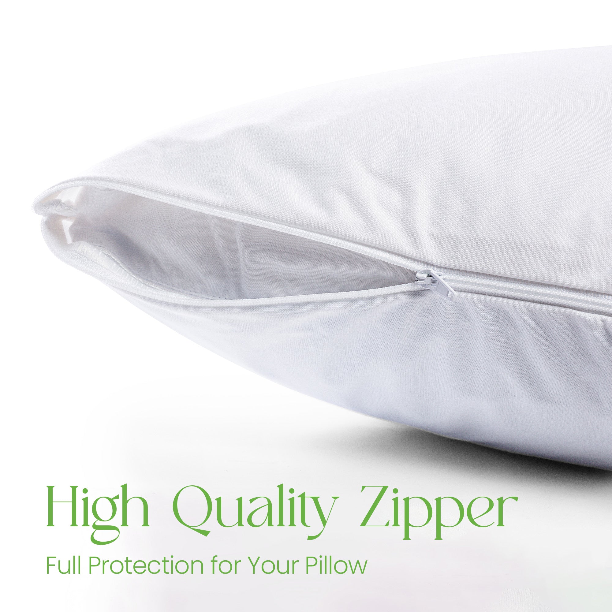 Bamboo Pillow Protectors with Zip Square Size 65 x 65 cm