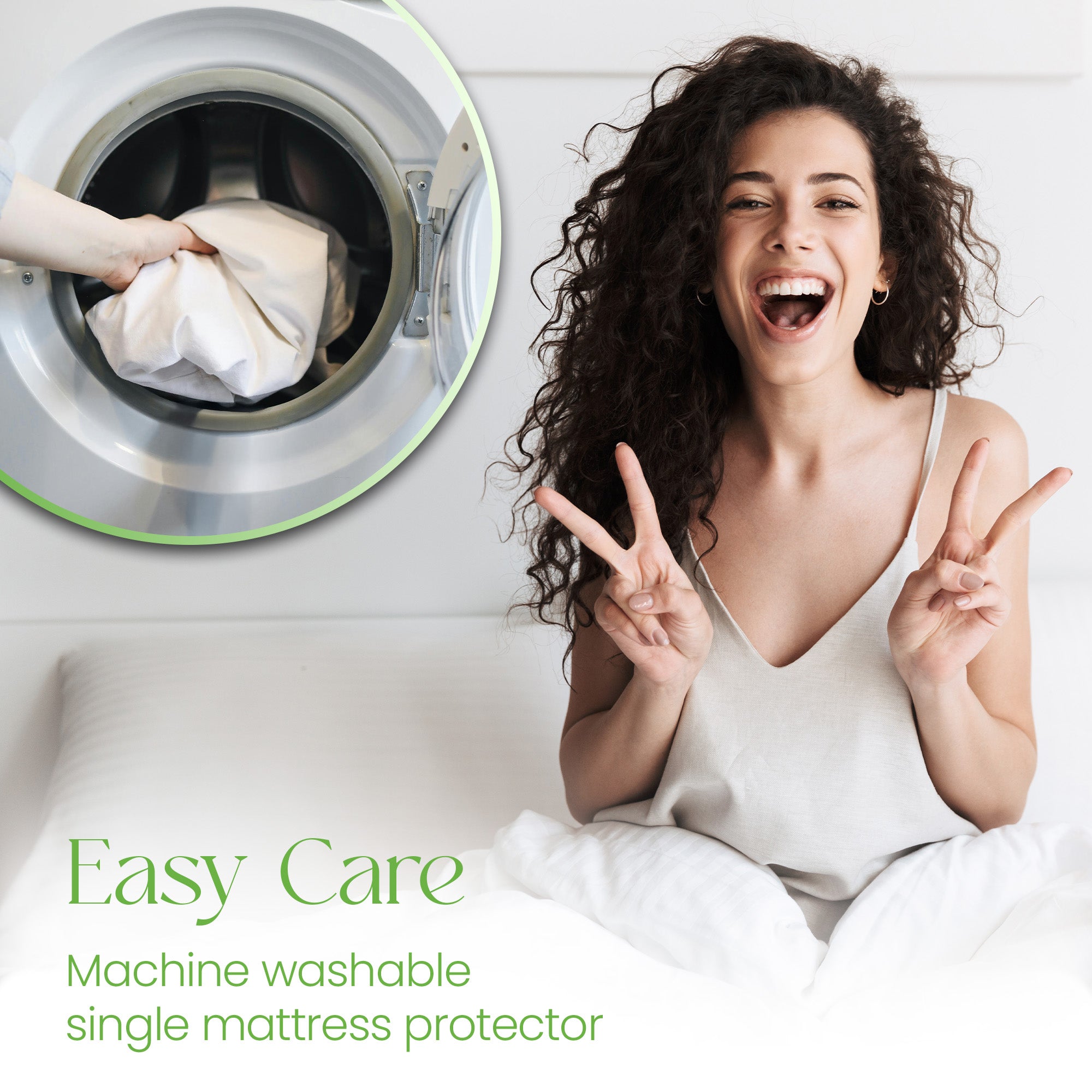 Bamboo  Mattress  Protectors Emperor Size 200 x 200 cm