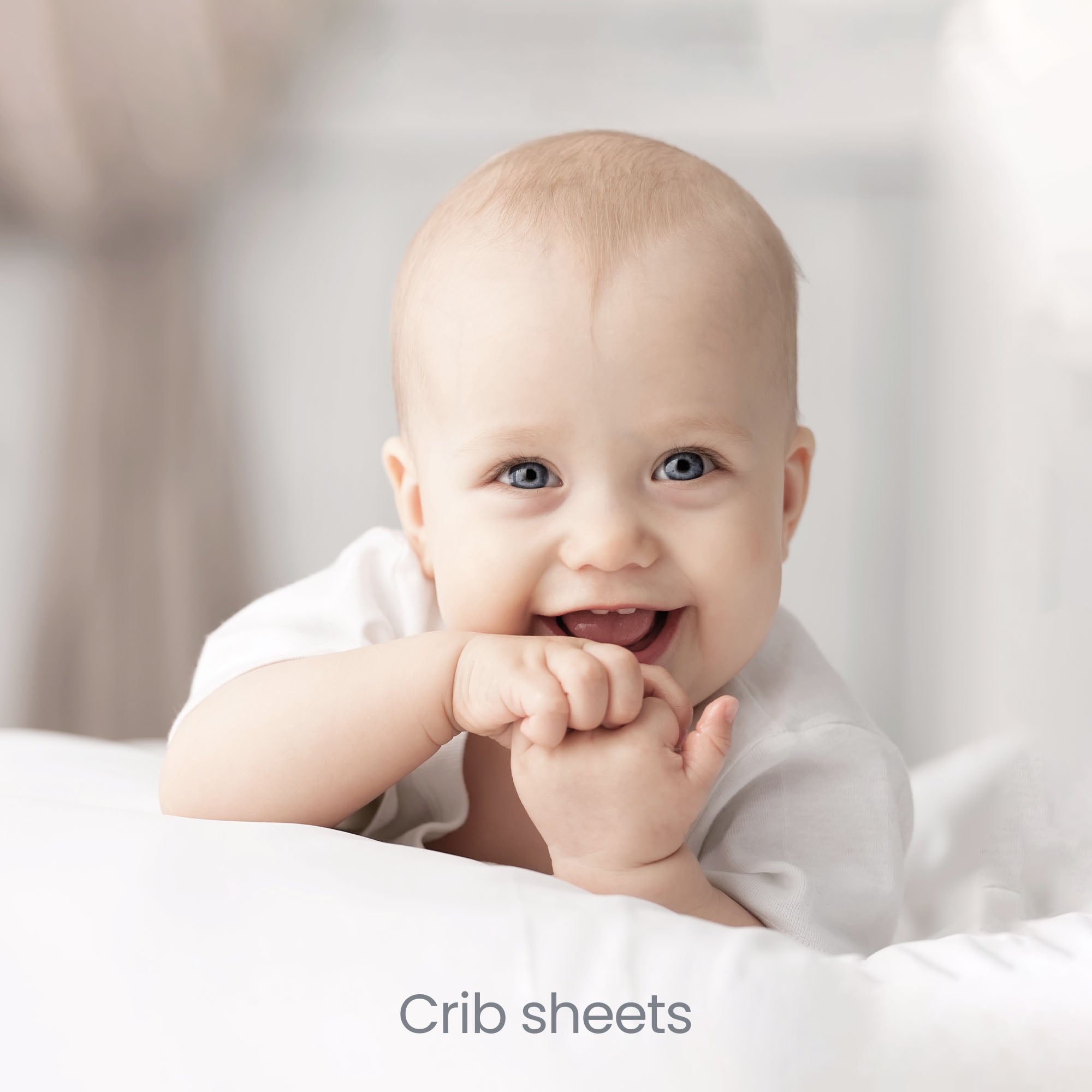 Travel Cot Fitted Sheets 100% Organic Cotton  60 x 120 cm - Set of 2