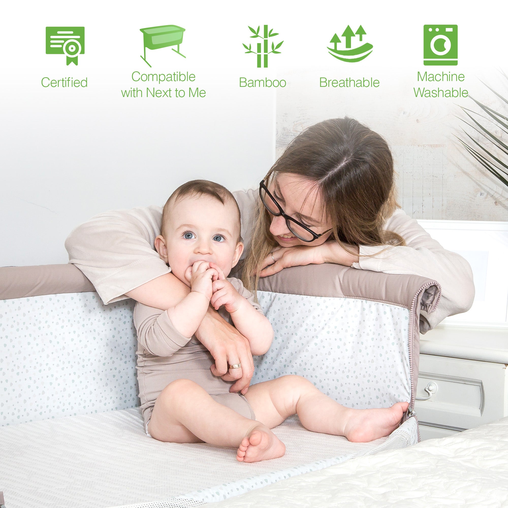 Crib Mattress 50x83 cm Fits All Standard Chicco Cribs