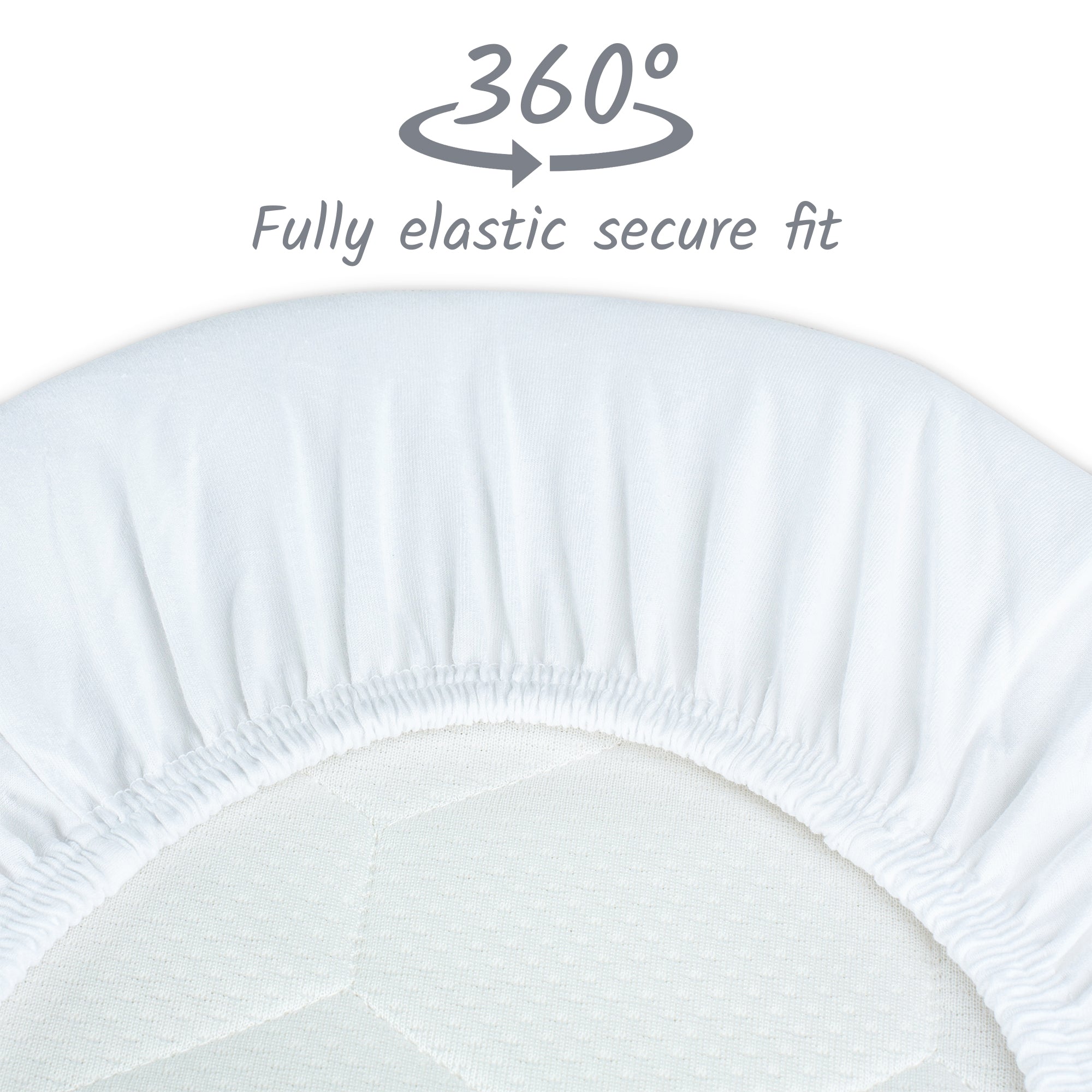 White Moses Basket Sheets 30x76cm – 2 Pack Organic Cotton Soft Pram Sheets Fitted for Baby Bed Comfort